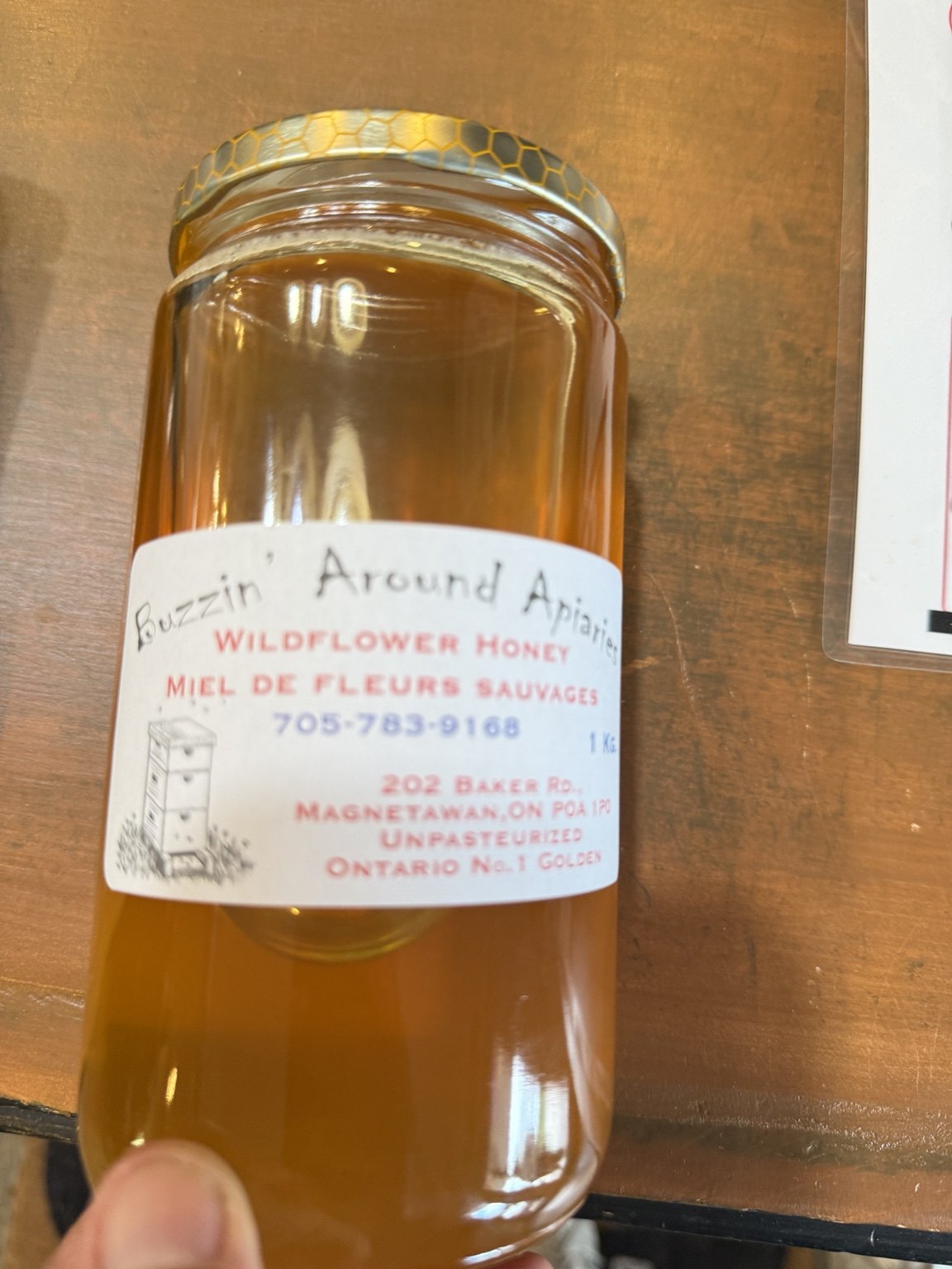 Wildflower honey at Algonquin Fine Foods