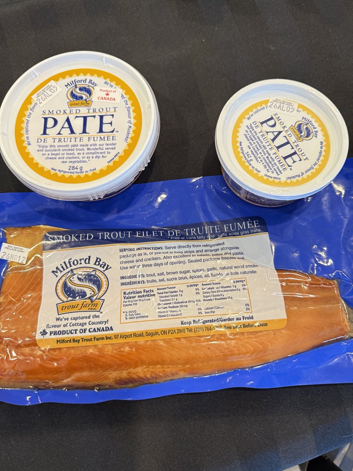 Milford Bay smoked trout and pâté