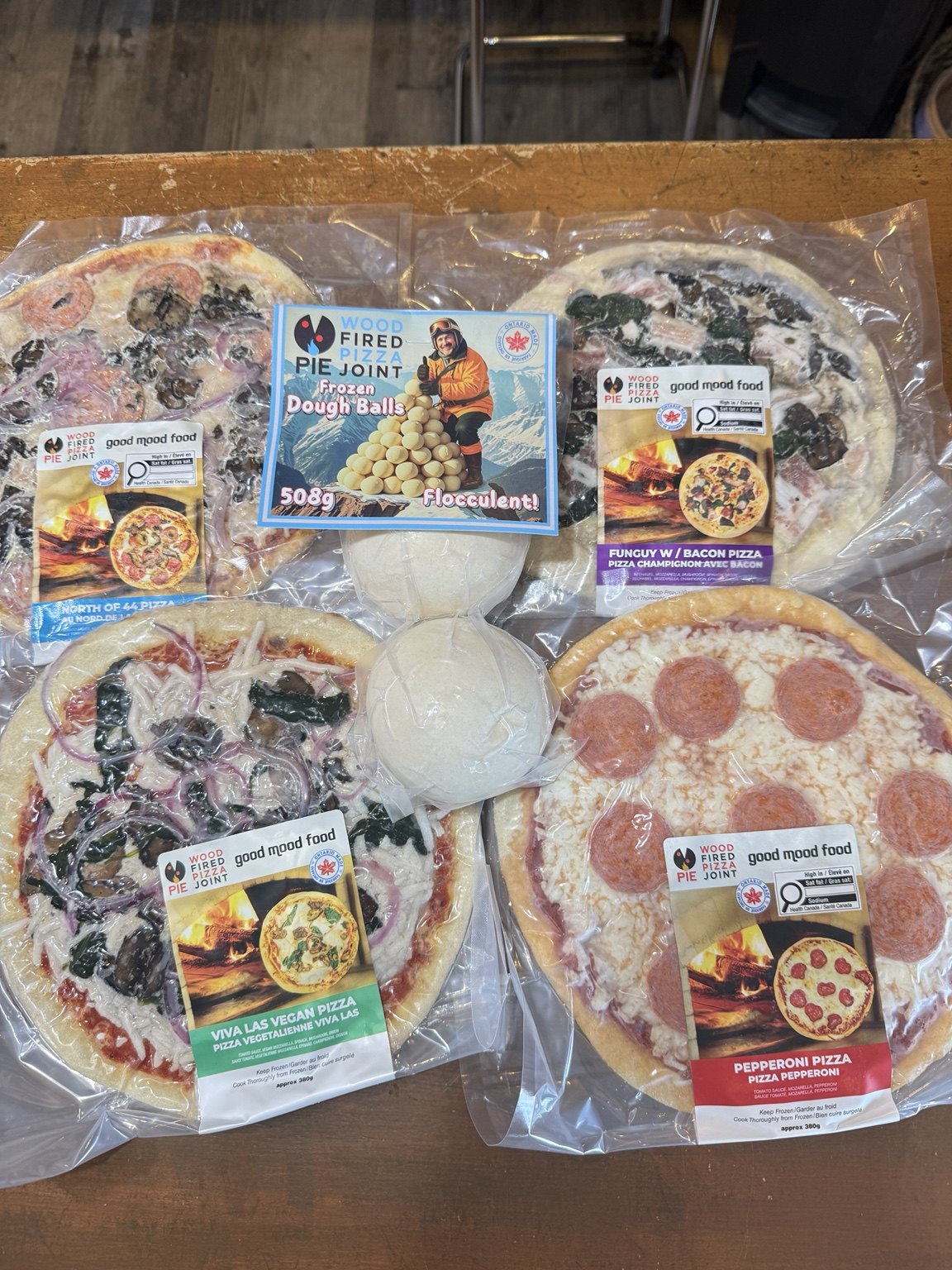 Pizza & dough balls at Algonquin Fine Foods